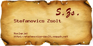 Stefanovics Zsolt névjegykártya